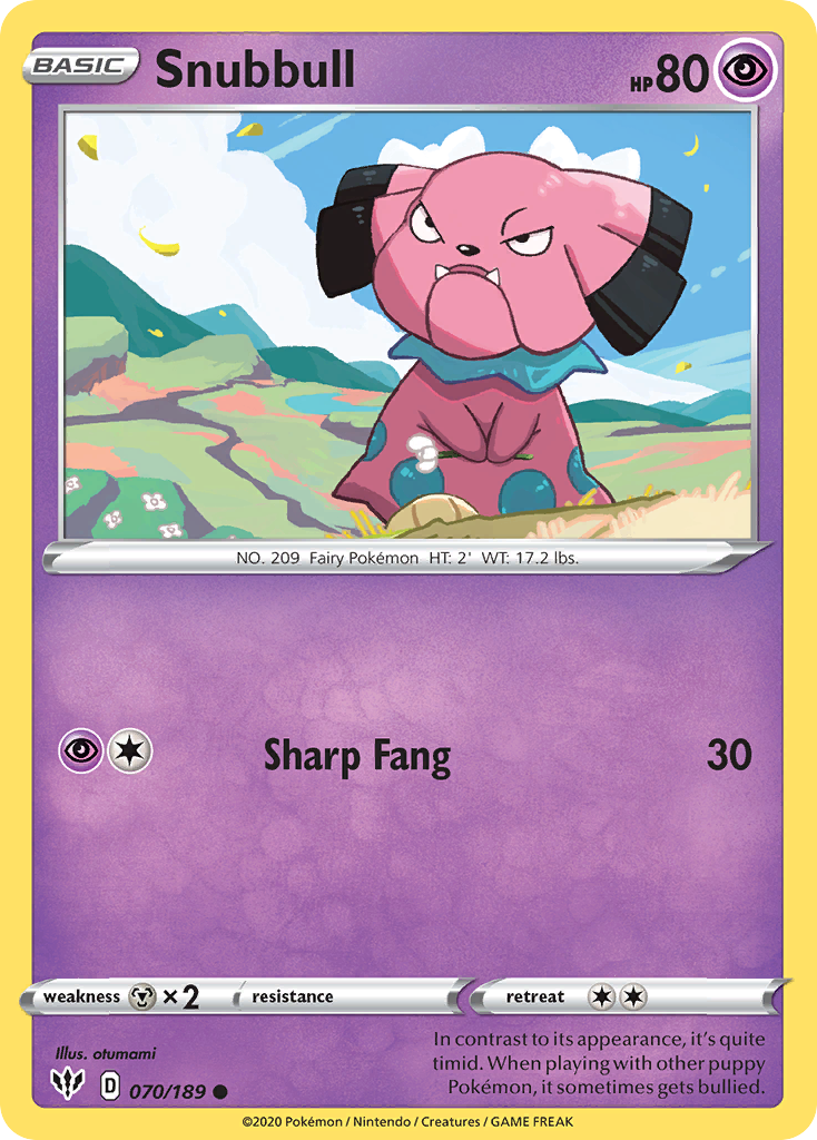 Snubbull (070/189) [Sword & Shield: Darkness Ablaze] | Good Games Morley
