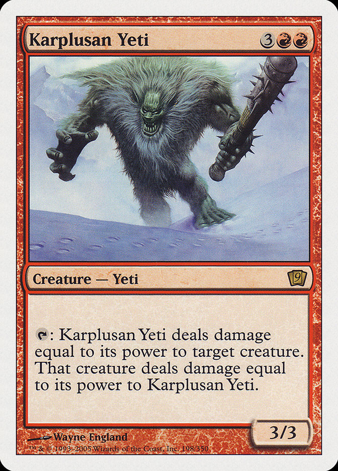 Karplusan Yeti [Ninth Edition] | Good Games Morley