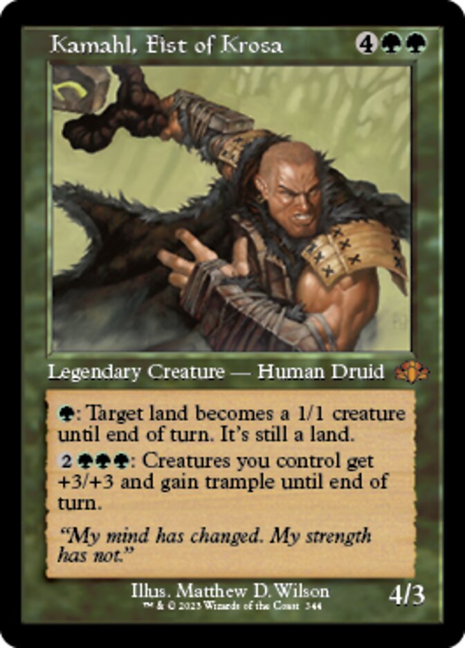 Kamahl, Fist of Krosa (Retro) [Dominaria Remastered] | Good Games Morley
