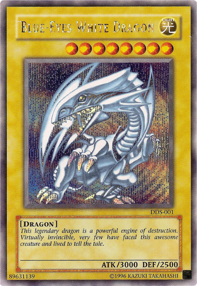 Blue-Eyes White Dragon (Dark Duel Stories) [DDS-001] Secret Rare | Good Games Morley