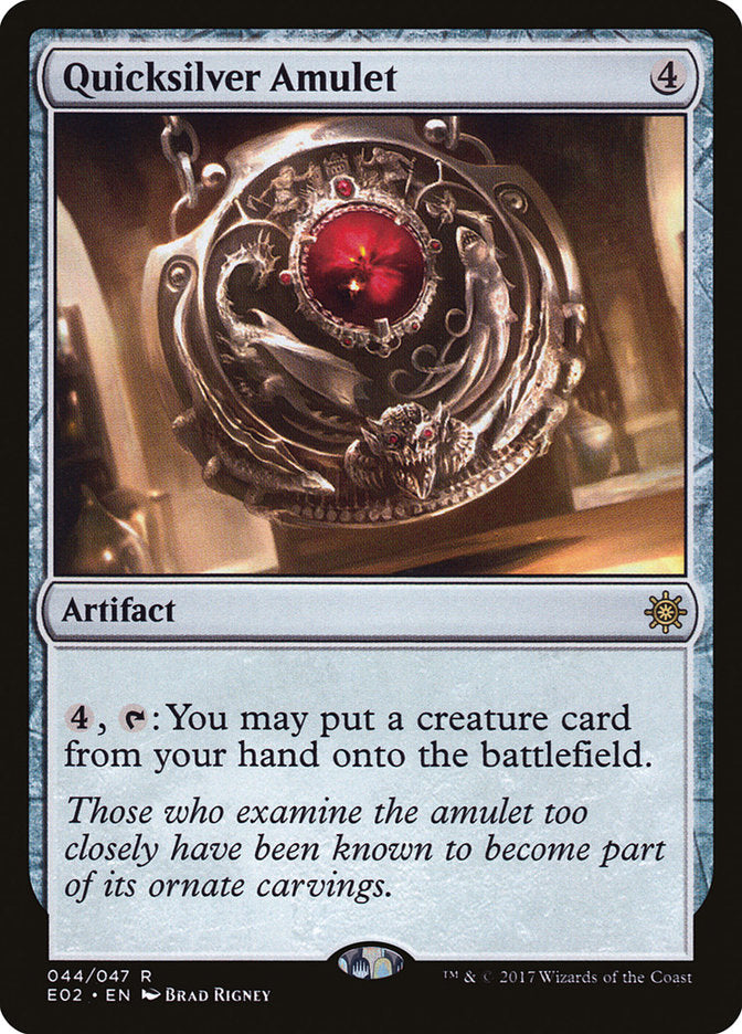 Quicksilver Amulet [Explorers of Ixalan] | Good Games Morley