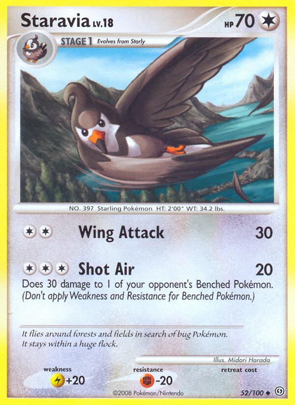 Staravia (52/100) [Diamond & Pearl: Stormfront] | Good Games Morley