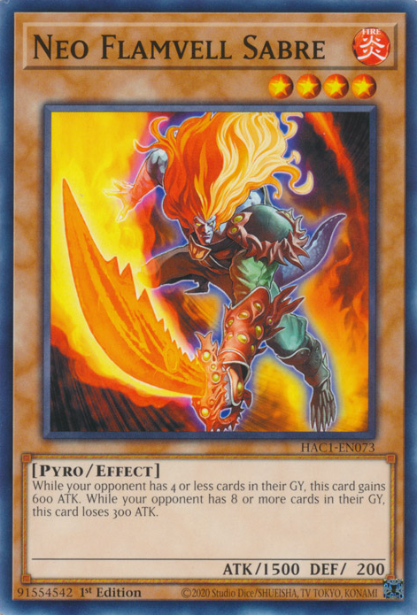 Neo Flamvell Sabre [HAC1-EN073] Common | Good Games Morley