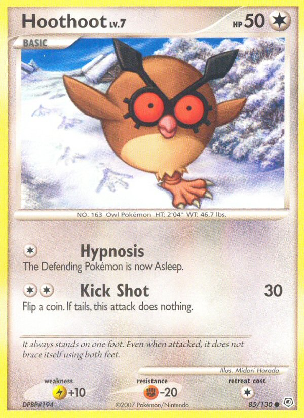 Hoothoot (85/130) [Diamond & Pearl: Base Set] | Good Games Morley
