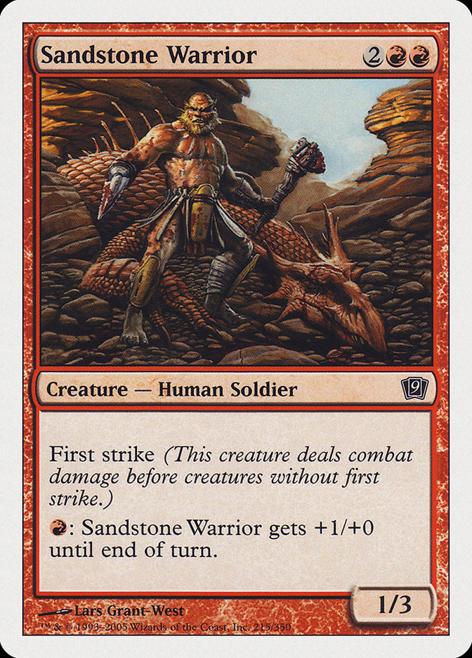 Sandstone Warrior [Ninth Edition] | Good Games Morley