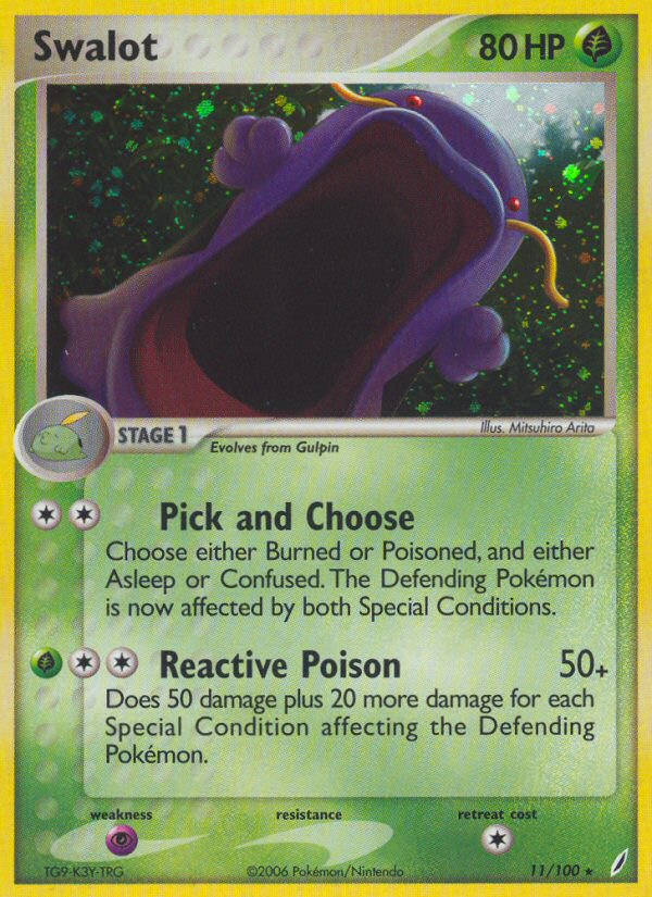 Swalot (11/100) [EX: Crystal Guardians] | Good Games Morley
