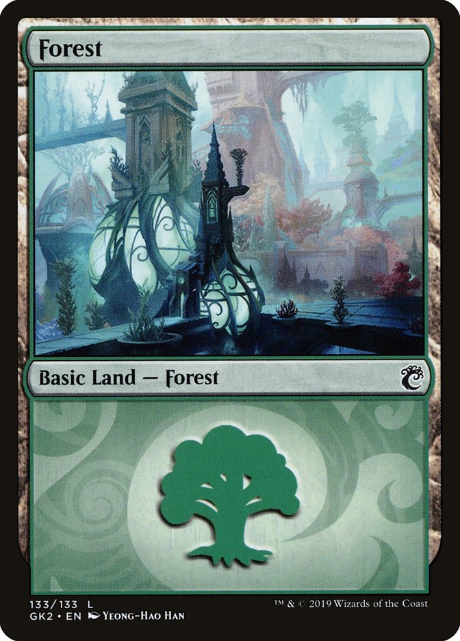 Forest (133) [Ravnica Allegiance Guild Kit] | Good Games Morley