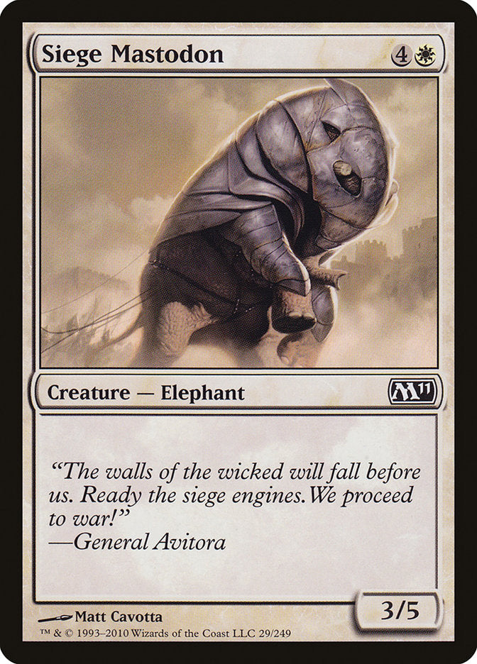 Siege Mastodon [Magic 2011] | Good Games Morley