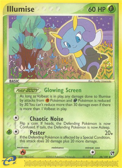 Illumise (38/100) [EX: Sandstorm] | Good Games Morley