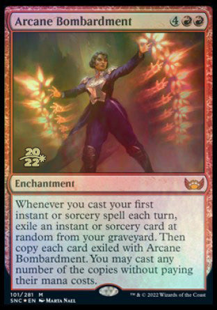 Arcane Bombardment [Streets of New Capenna Prerelease Promos] | Good Games Morley
