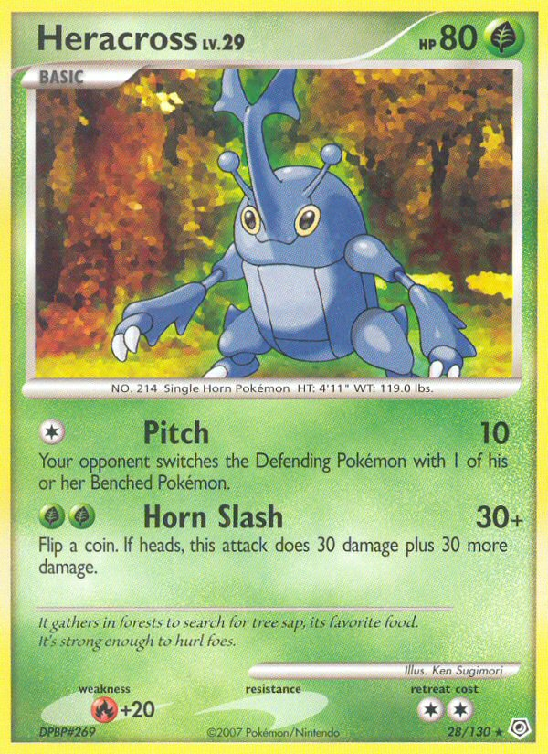 Heracross (28/130) [Diamond & Pearl: Base Set] | Good Games Morley