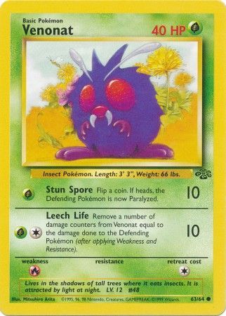Venonat (63/64) [Jungle Unlimited] | Good Games Morley