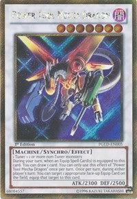 Power Tool Mecha Dragon [PGLD-EN005] Gold Secret Rare | Good Games Morley