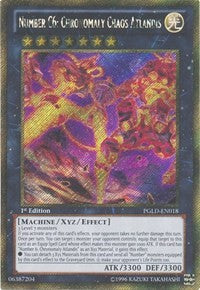 Number C6: Chronomaly Chaos Atlandis [PGLD-EN018] Gold Secret Rare | Good Games Morley