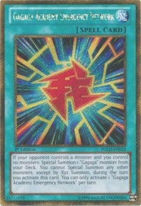 Gagaga Academy Emergency Network [PGLD-EN028] Gold Secret Rare | Good Games Morley