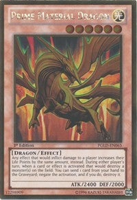 Prime Material Dragon [PGLD-EN065] Gold Rare | Good Games Morley
