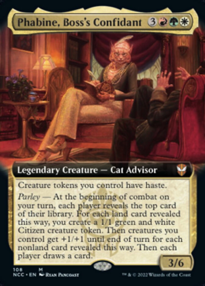 Phabine, Boss's Confidant (Extended Art) [Streets of New Capenna Commander] | Good Games Morley