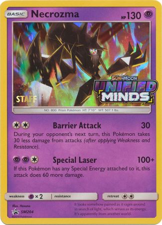 Necrozma (SM204) (Staff Prerelease Promo) [Sun & Moon: Black Star Promos] | Good Games Morley