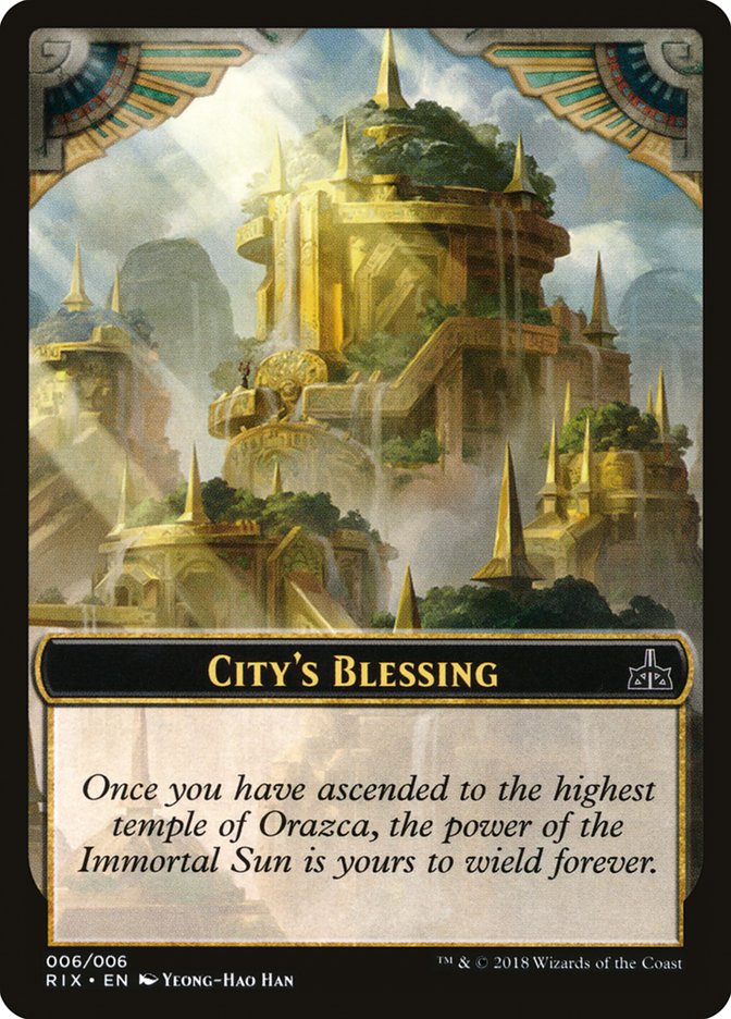 City's Blessing [Rivals of Ixalan Tokens] | Good Games Morley