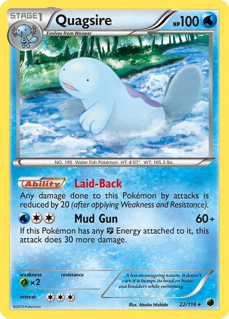 Quagsire (22/116) [Black & White: Plasma Freeze] | Good Games Morley