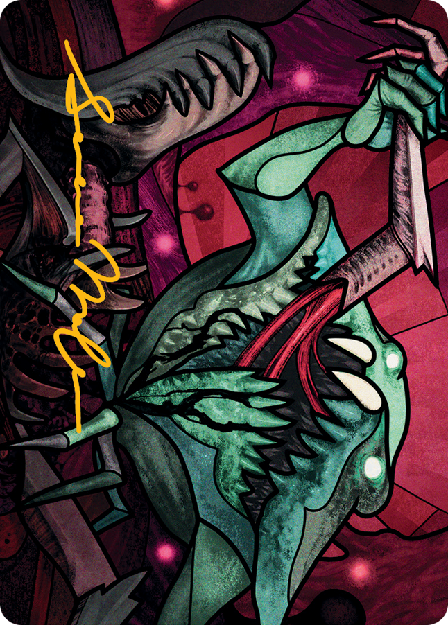 Yargle, Glutton of Urborg Art Card (Gold-Stamped Signature) [March of the Machine Art Series] | Good Games Morley