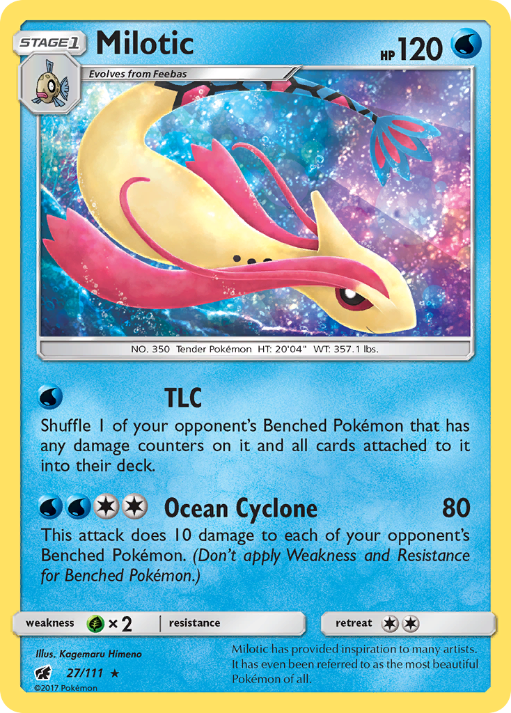 Milotic (27/111) [Sun & Moon: Crimson Invasion] | Good Games Morley