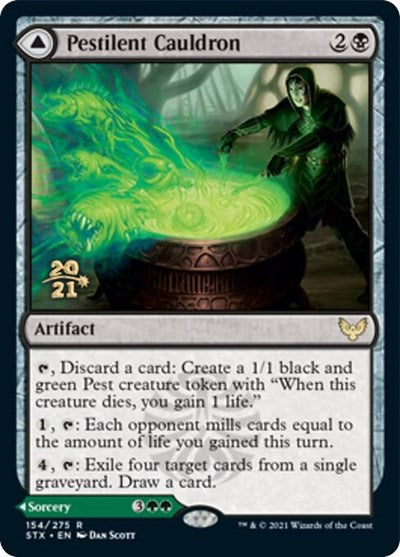 Pestilent Cauldron // Restorative Burst [Strixhaven: School of Mages Prerelease Promos] | Good Games Morley