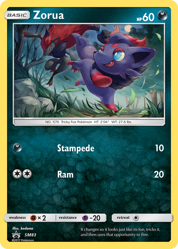 Zorua (SM83) [Sun & Moon: Black Star Promos] | Good Games Morley