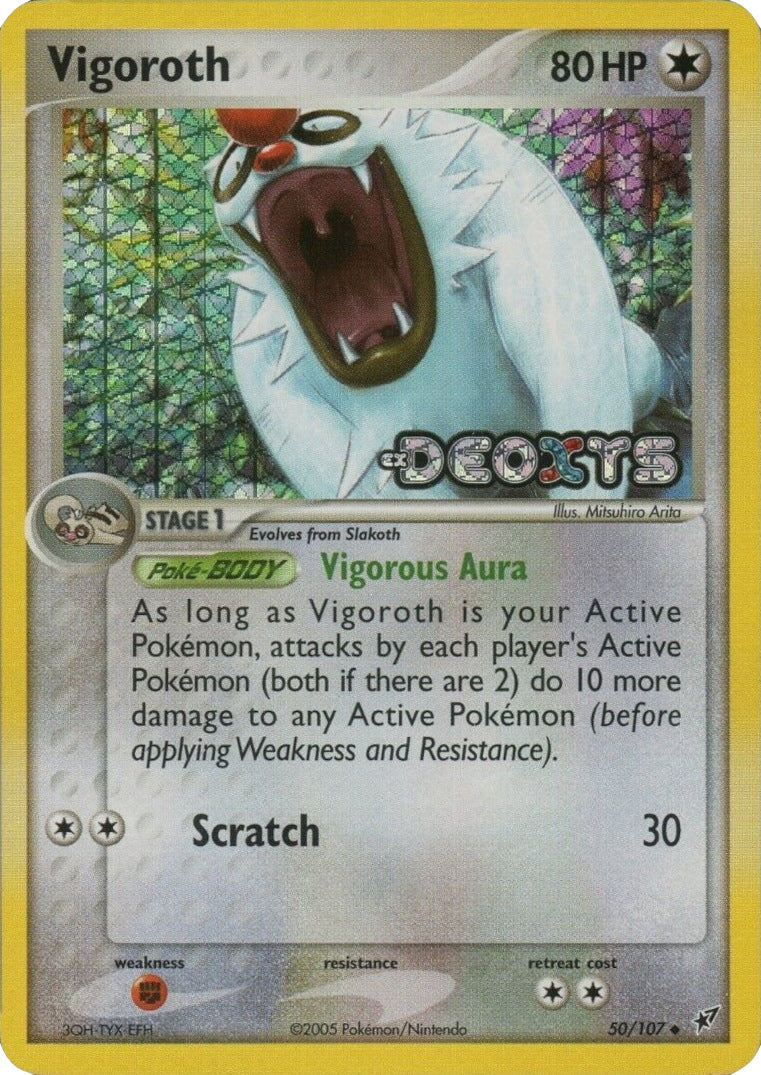 Vigoroth (50/107) (Stamped) [EX: Deoxys] | Good Games Morley