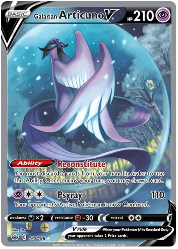 Galarian Articuno V (170/198) [Sword & Shield: Chilling Reign] | Good Games Morley