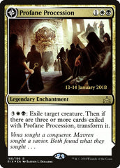 Profane Procession // Tomb of the Dusk Rose [Rivals of Ixalan Prerelease Promos] | Good Games Morley