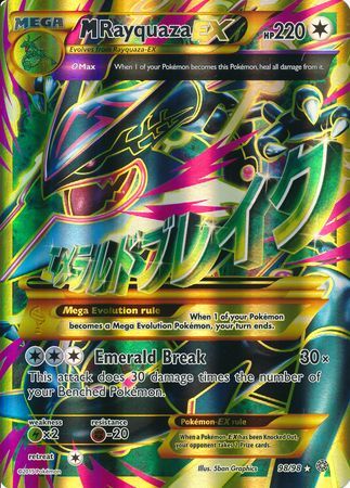 M Rayquaza EX (98/98) (Jumbo Card) [XY: Ancient Origins] | Good Games Morley