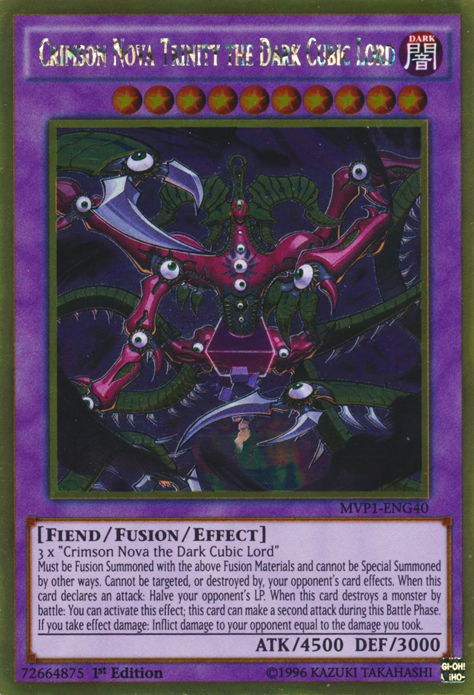 Crimson Nova Trinity the Dark Cubic Lord [MVP1-ENG40] Gold Rare | Good Games Morley