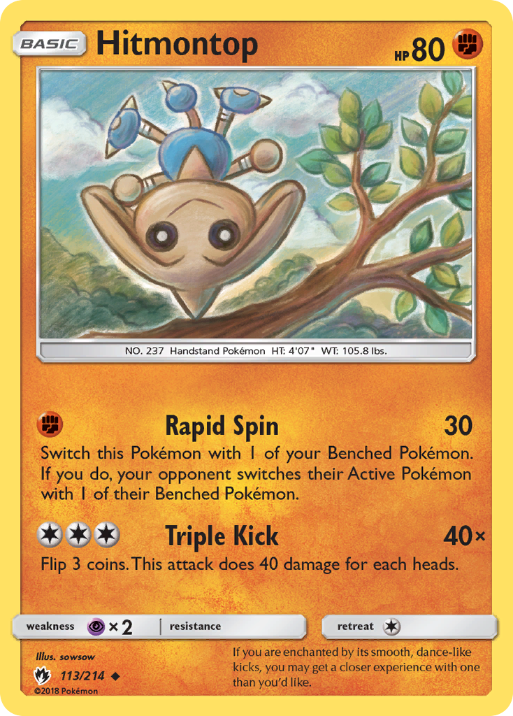 Hitmontop (113/214) [Sun & Moon: Lost Thunder] | Good Games Morley