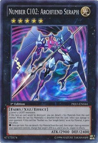 Number C102: Archfiend Seraph [PRIO-EN044] Super Rare | Good Games Morley