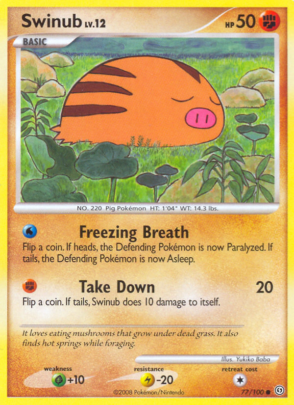 Swinub (77/100) [Diamond & Pearl: Stormfront] | Good Games Morley