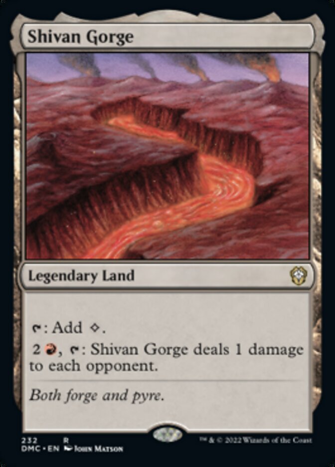 Shivan Gorge [Dominaria United Commander] | Good Games Morley