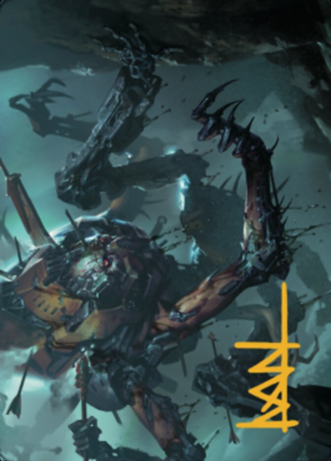 Scrapwork Rager Art Card (Gold-Stamped Signature) [The Brothers' War Art Series] | Good Games Morley