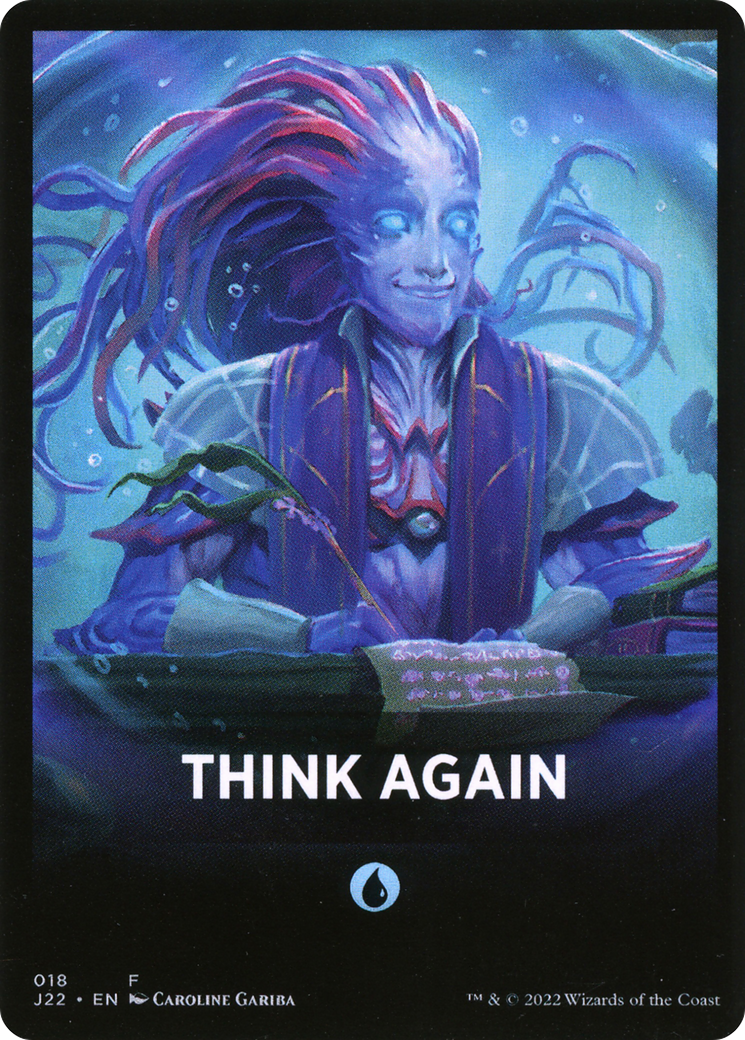 Think Again Theme Card [Jumpstart 2022 Front Cards] | Good Games Morley