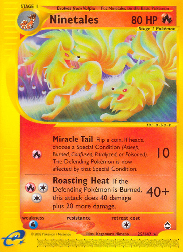 Ninetales (25/147) [Aquapolis] | Good Games Morley