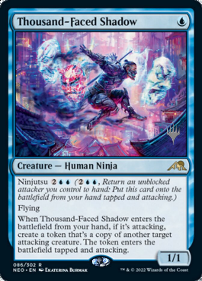 Thousand-Faced Shadow (Promo Pack) [Kamigawa: Neon Dynasty Promos] | Good Games Morley