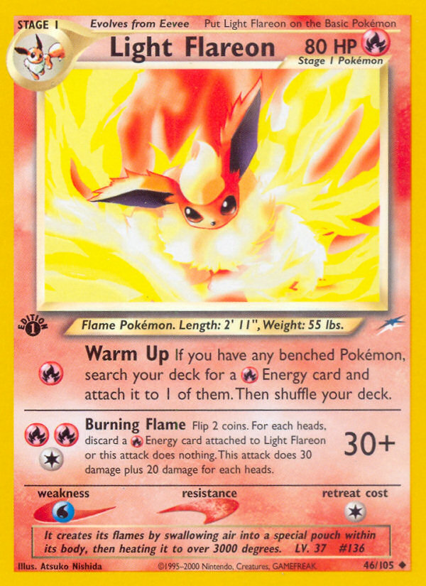 Light Flareon (46/105) [Neo Destiny 1st Edition] | Good Games Morley