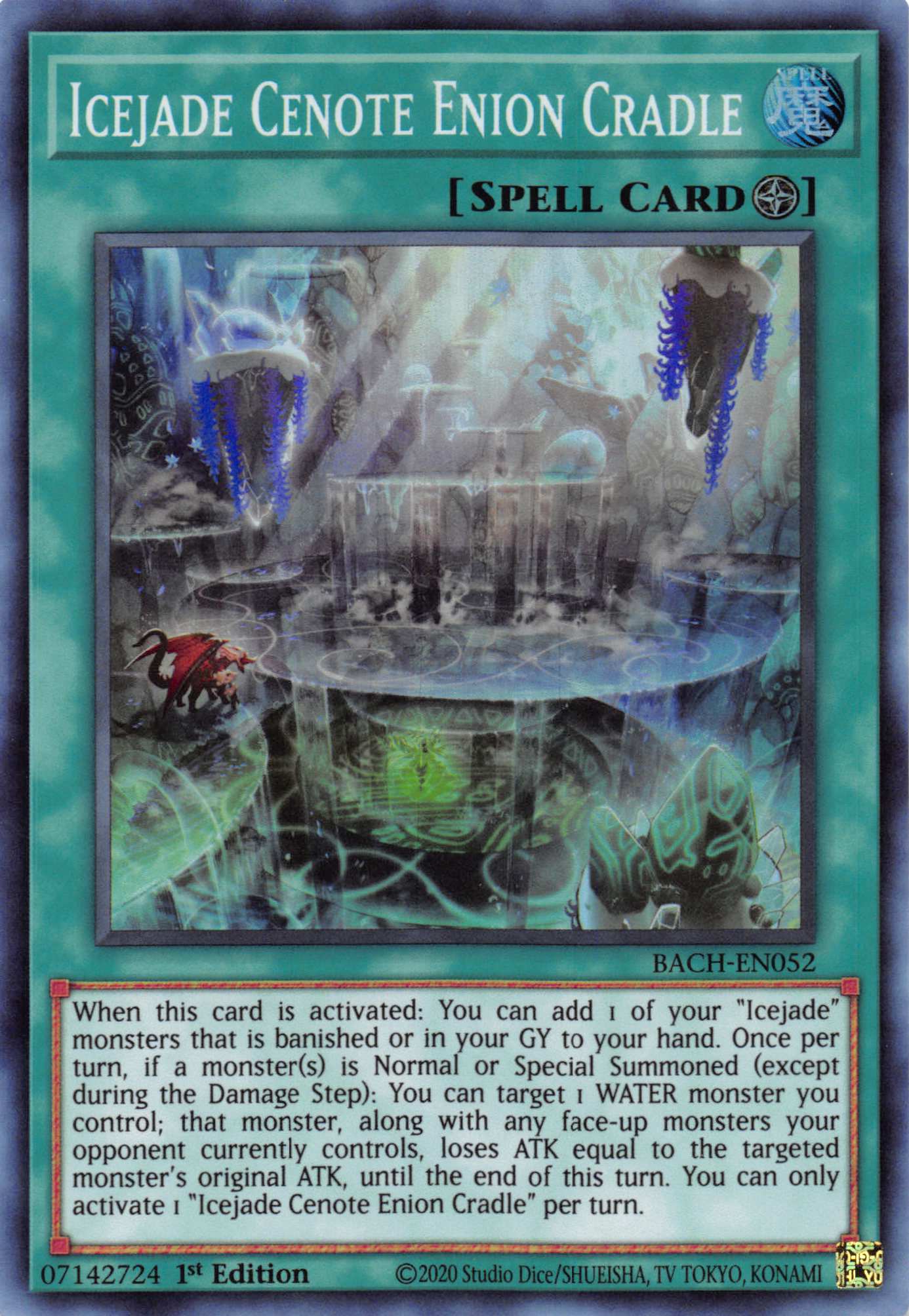 Icejade Cenote Enion Cradle [BACH-EN052] Super Rare | Good Games Morley