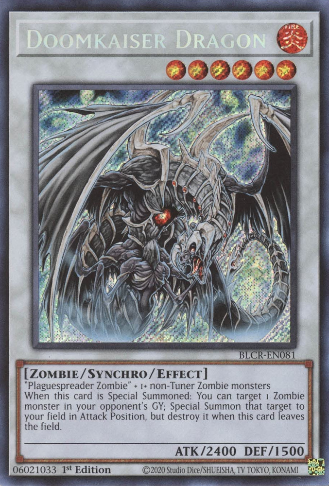 Doomkaiser Dragon [BLCR-EN081] Secret Rare | Good Games Morley