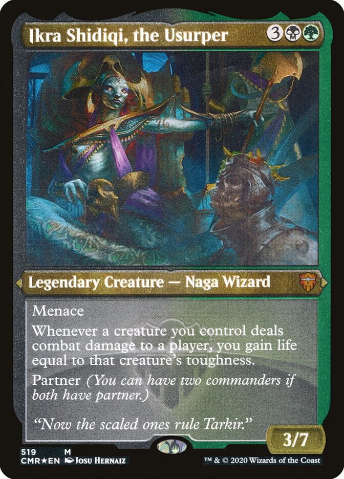 Ikra Shidiqi, the Usurper (Etched) [Commander Legends] | Good Games Morley