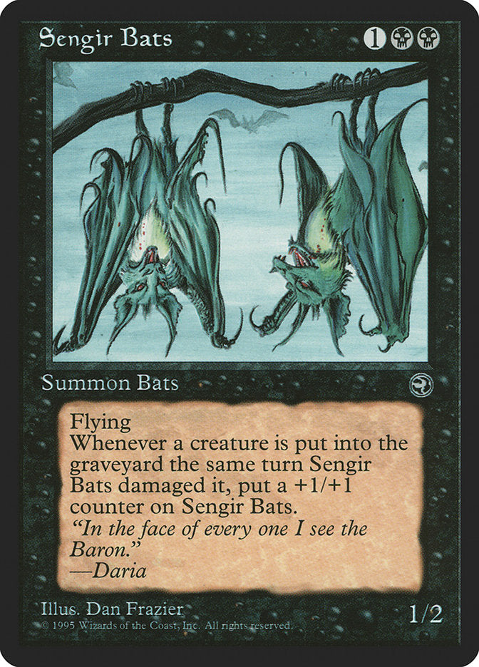 Sengir Bats (Daria Flavor Text) [Homelands] | Good Games Morley