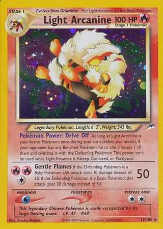 Light Arcanine (12/105) [Neo Destiny Unlimited] | Good Games Morley
