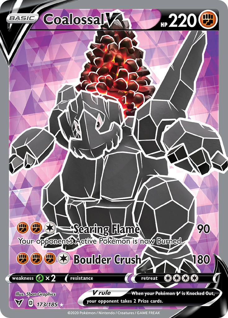 Coalossal V (173/185) [Sword & Shield: Vivid Voltage] | Good Games Morley