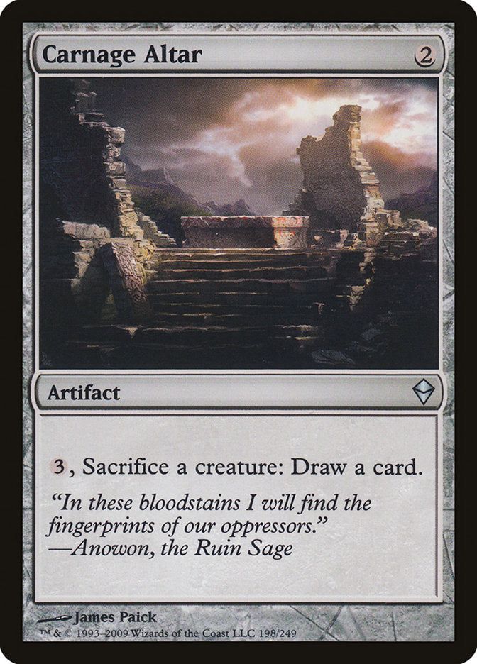 Carnage Altar [Zendikar] | Good Games Morley