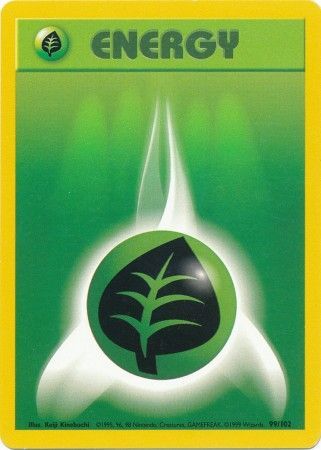 Grass Energy (99/102) [Base Set Unlimited] | Good Games Morley